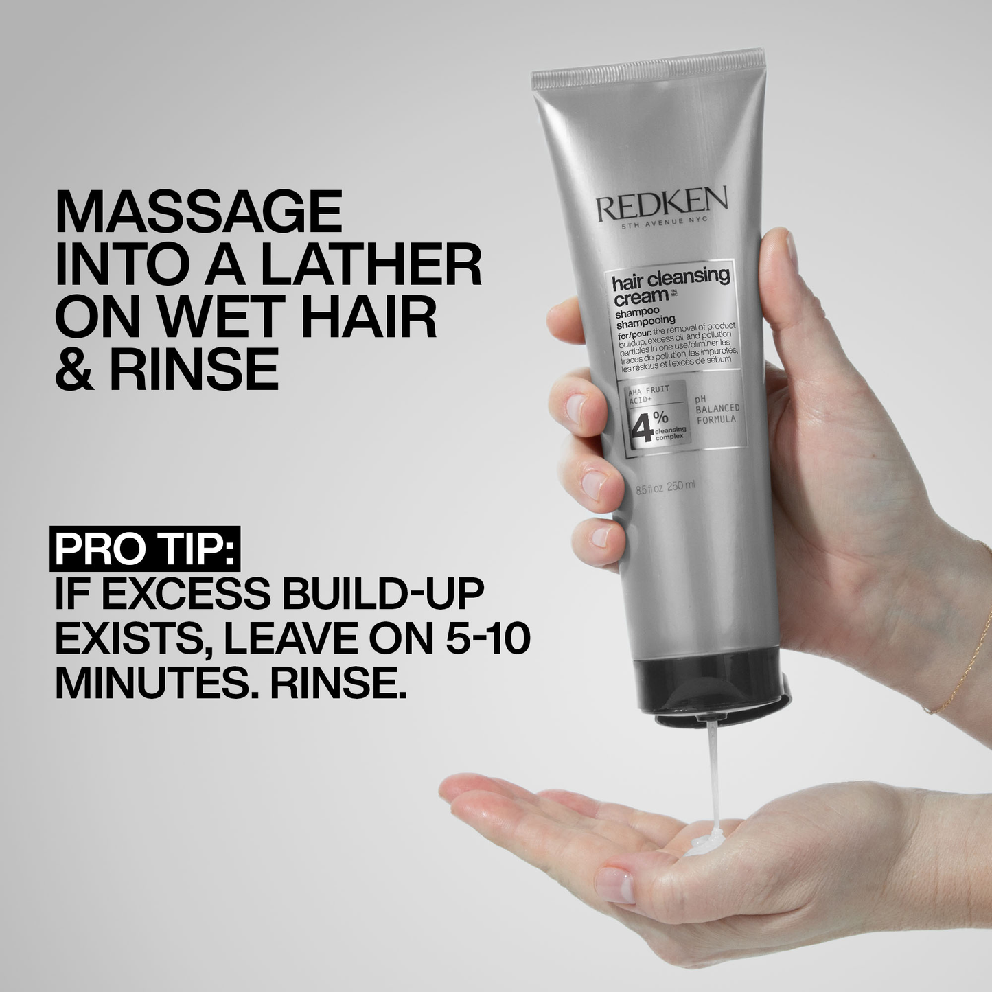 Redken Hair Cleansing Cream Clarifying Shampoo 250ml | Deep Cleansing for All Hair Types
