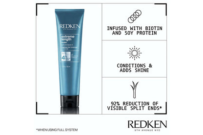 Redken Extreme Length Leave-In Conditioner 150mL – Biotin Strengthening Treatment