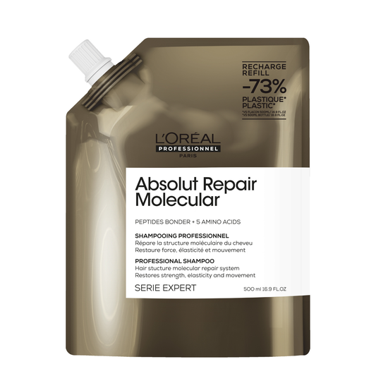 L'Oréal Professionnel Absolut Repair Molecular Shampoo Refill 500ml, pack shot
