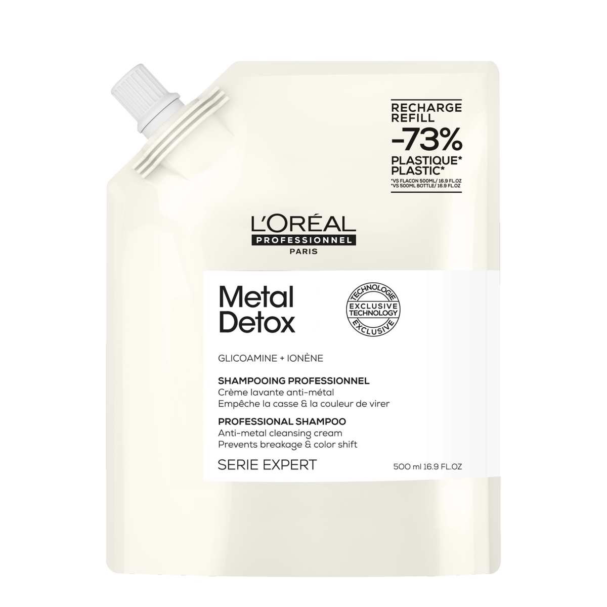 L'Oréal Professionnel Metal Detox Shampoo Refill 500ml, pack shot