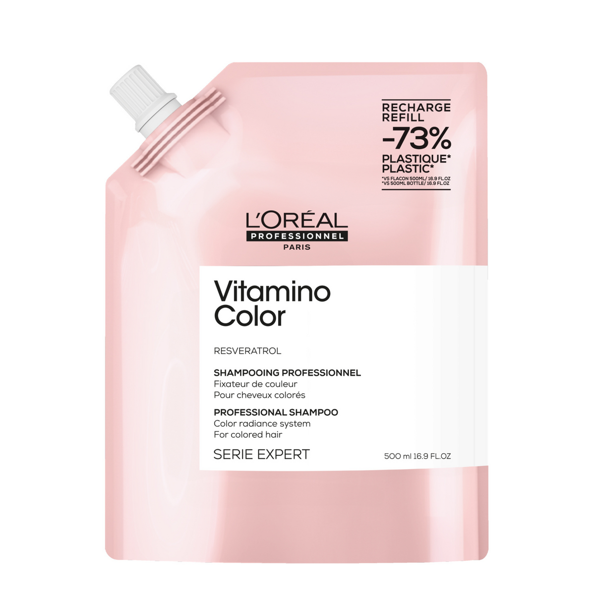 L'Oréal Professionnel Vitamino Color Shampoo Refill 500ml, pack shot