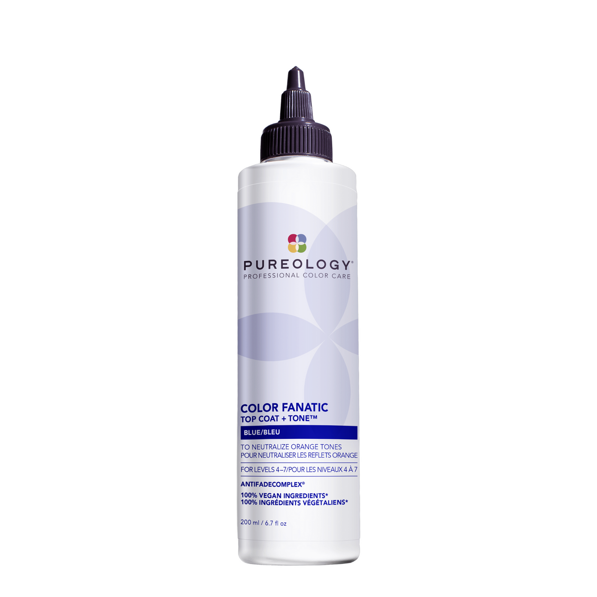 Pureology Color Fanatic Top Coat + Tone Blue 200 mL — front of bottle