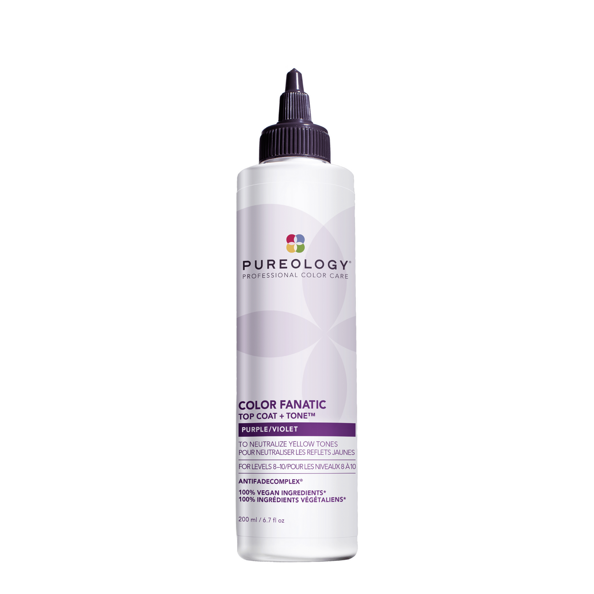 Pureology Color Fanatic Top Coat + Tone Purple 200 mL — front of bottle
