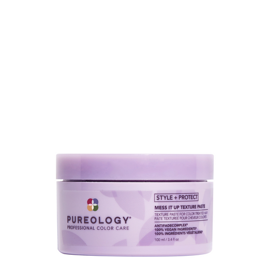 Pureology Style + Protect Mess It Up Texture Paste 100 mL — front of jar