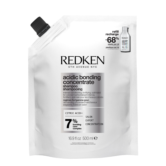 Redken Acidic Bonding Concentrate Shampoo Refill 500 mL — front of refill pouch