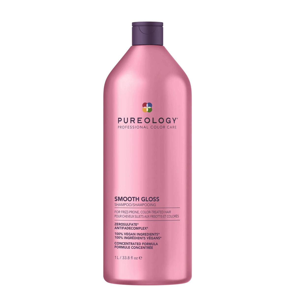Pureology Smooth Gloss Shampoo 1L — 1000 mL bottle, front view