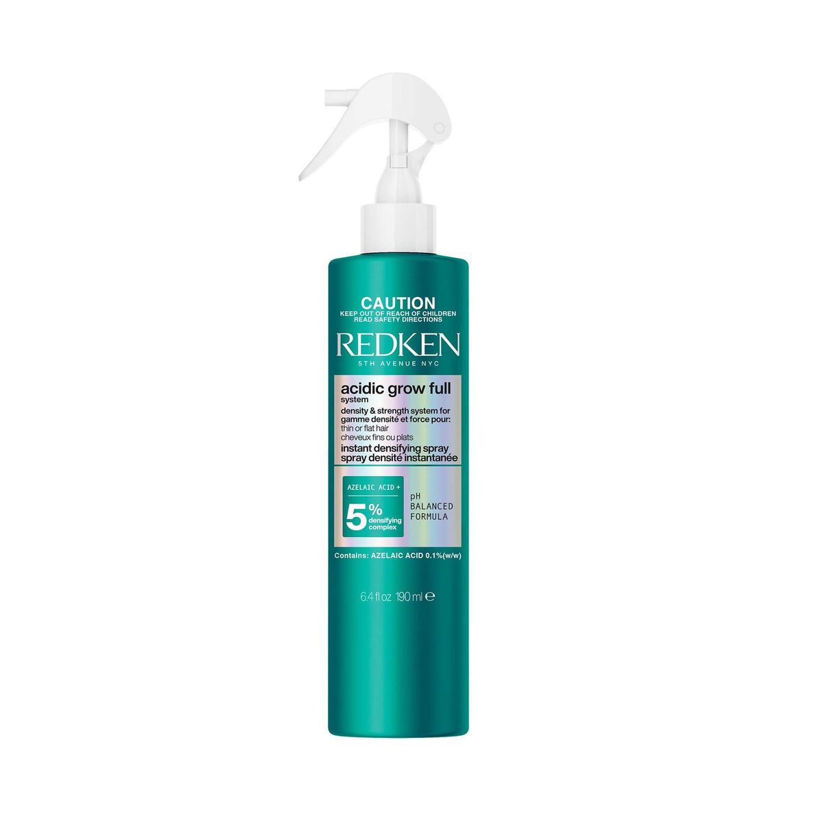 Redken Acidic Grow Full System Instant Densifying Spray 190 mL — front of bottle