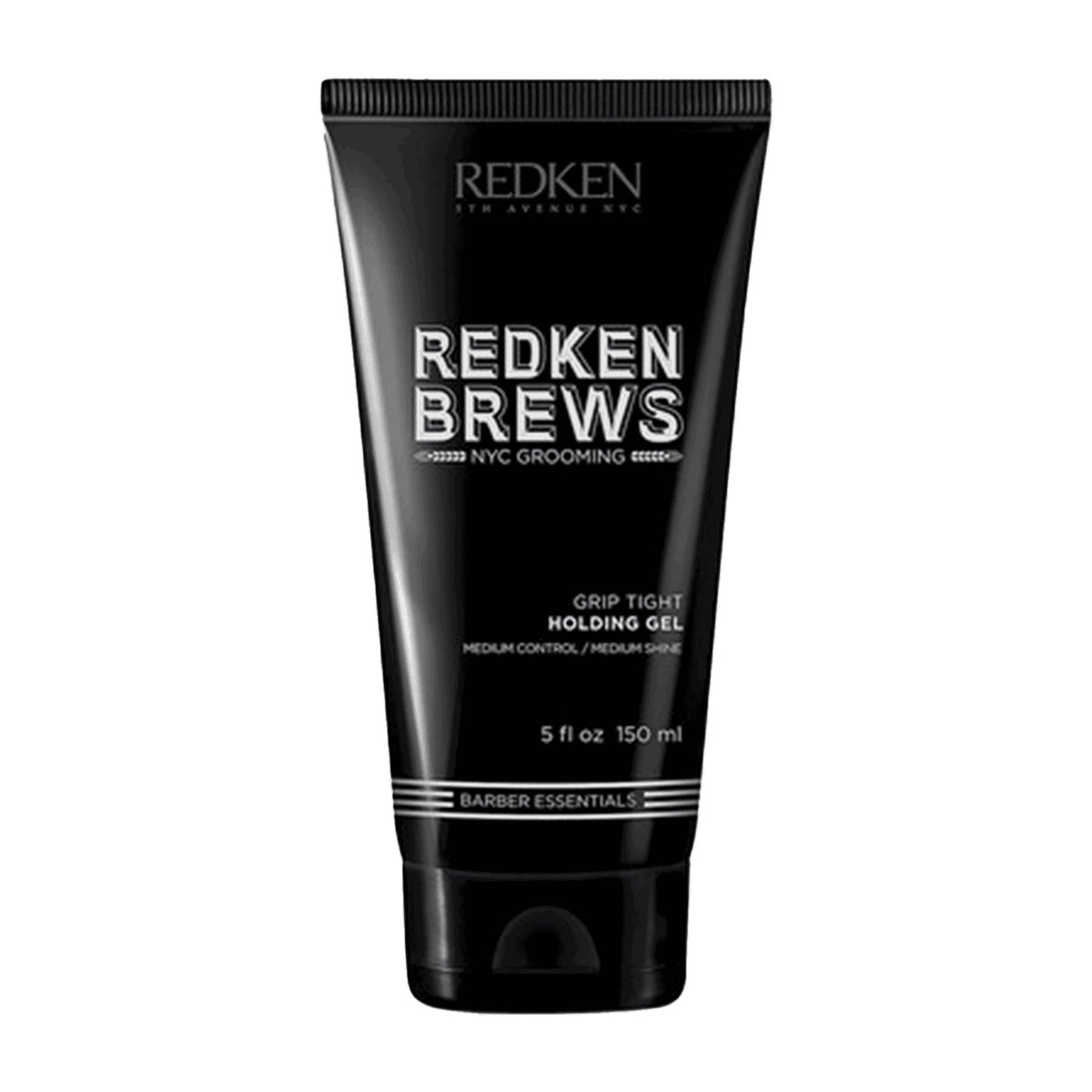 Redken Brews Grip Tight Holding Gel 150ml — front of tube on white background