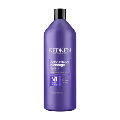 Redken Color Extend Blondage Color Depositing Purple Shampoo 1L — front of 1000 mL bottle