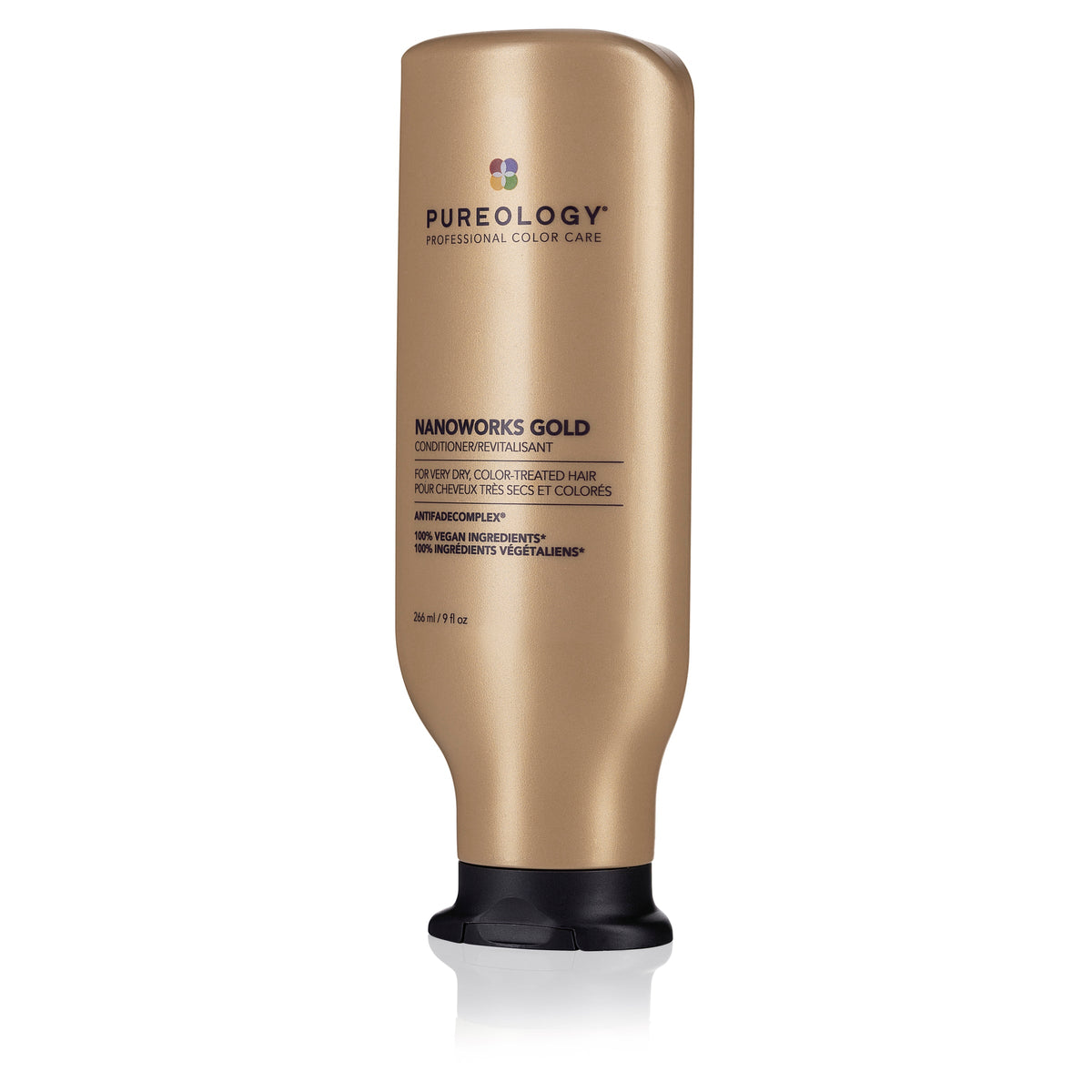 Pureology Nanoworks Gold Conditioner 266 mL — front of bottle, alternate view