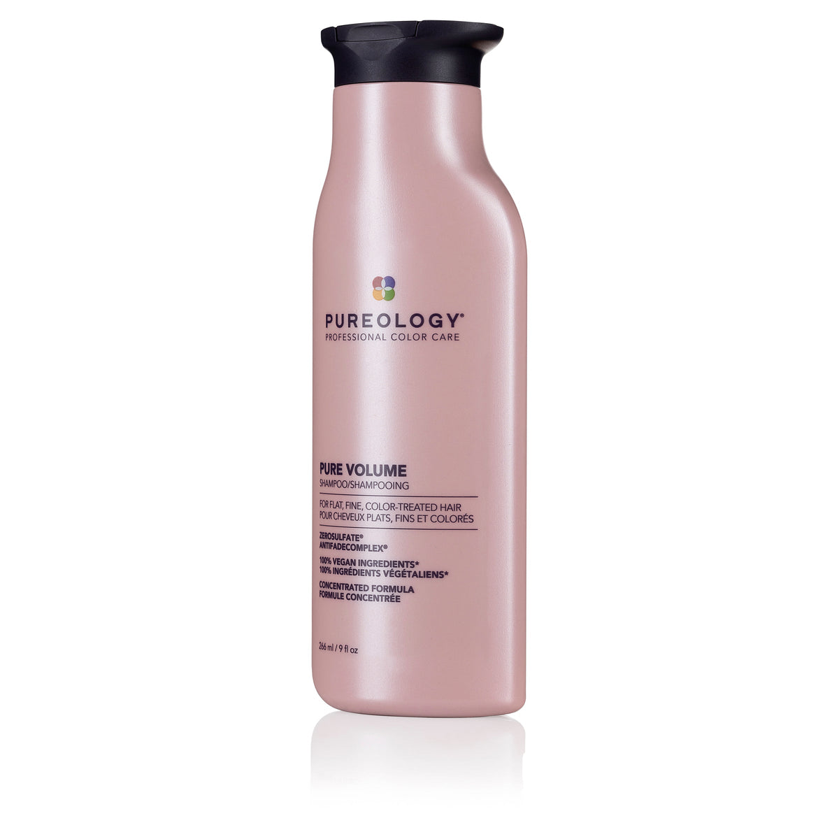 Pureology Pure Volume Shampoo 266 mL — front of bottle, alternate view